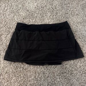 Black Lululemon Pace Rival Athletic Skort
